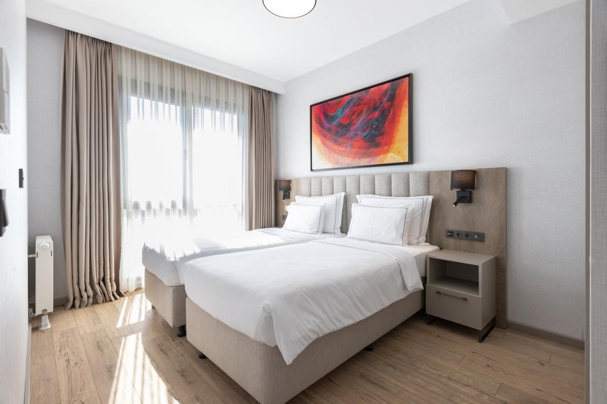 Private, comfortable bedroom — patient recovery accommodation in Istanbul